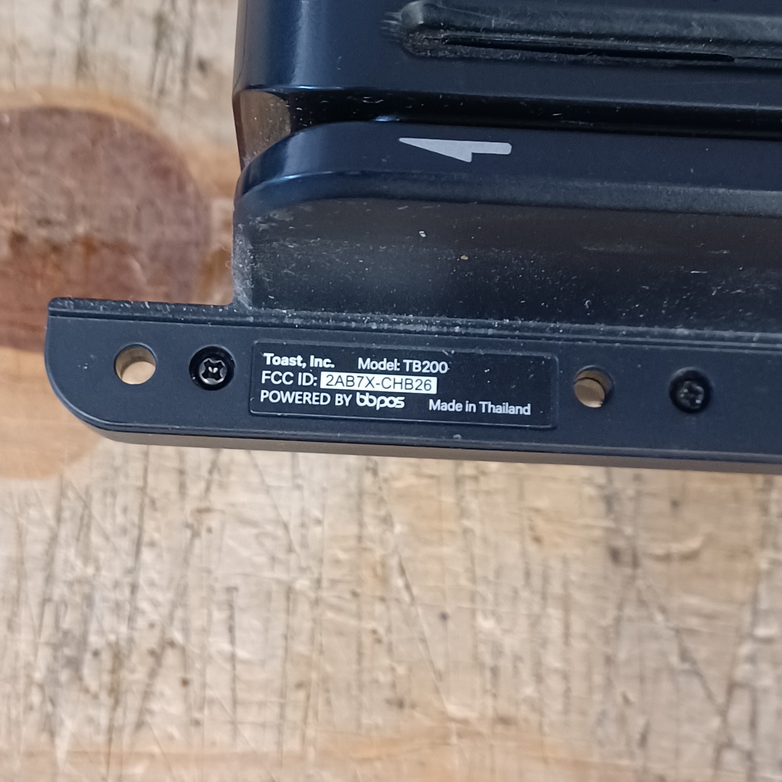 Toast POS Tap Direct Attached Contactless Credit Card Reader TB200