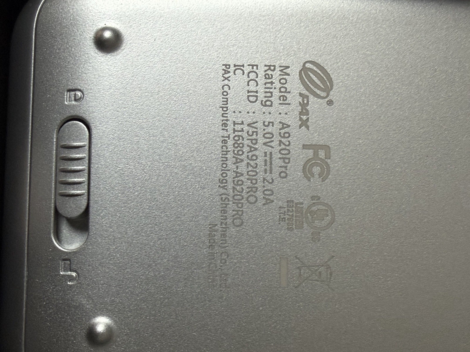 PAX A920-Pro PayAnywhere Smart Mobile Payment Terminal *AS IS POWERS ON*