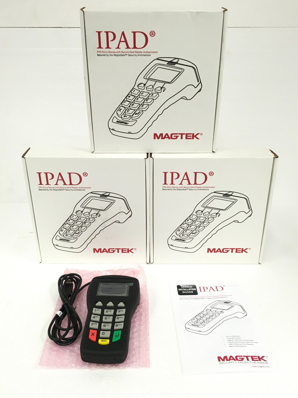 NEW MagTek 30050200 PIN Pad LCD 3-Track Magnetic Stripe Card Reader USB FREESHIP