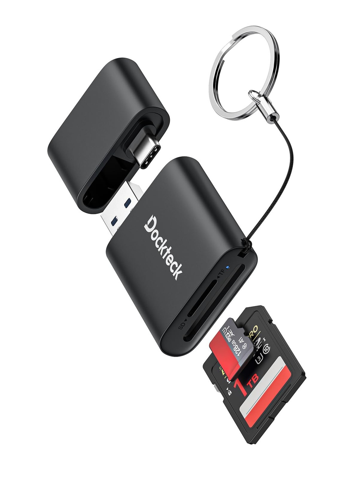 SD Card Reader, Dockteck USB 3.0 Card Reader to Micro SD Card Adapter, 5G SD …