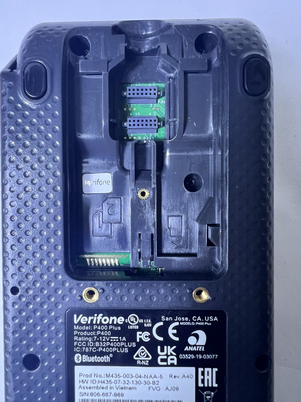 Verifone Engage P400 Plus Credit Card Terminal M435-003-04-WWBɓ -5 No cords NEW!