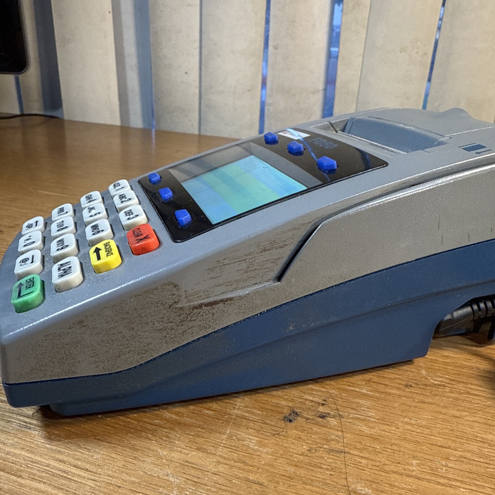 First Data FD50 Credit Card Terminal With Power Cords – Excellent