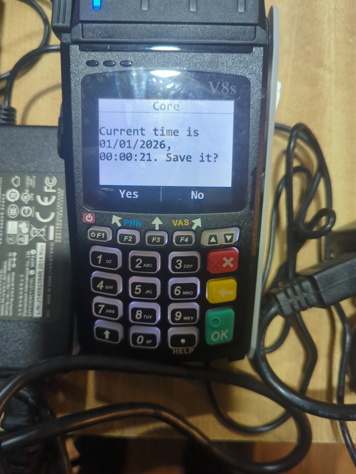 lot of 2 Dejavoo V8S Vega5000S Contactless Credit Card Reader See Description