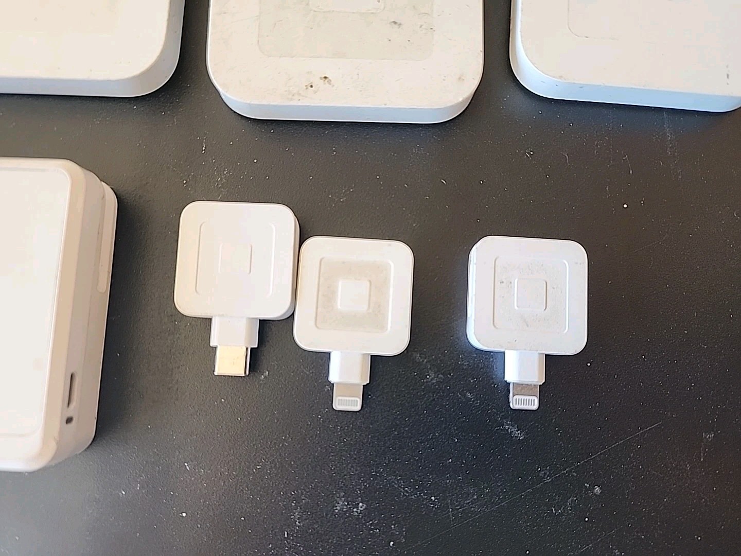 9 Credit Card Chip Readers. Square, Clover, G Pay Plug In & Bluetooth UNTESTED