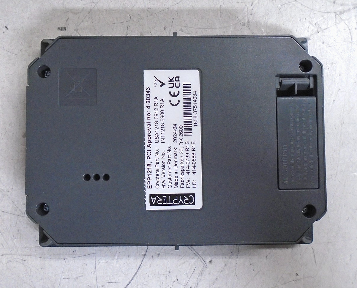 Cryptera EPP1218 Key Pad / Pin Pad | USA1218-5912 R1A | INT1218-5900 R1A | (TB)