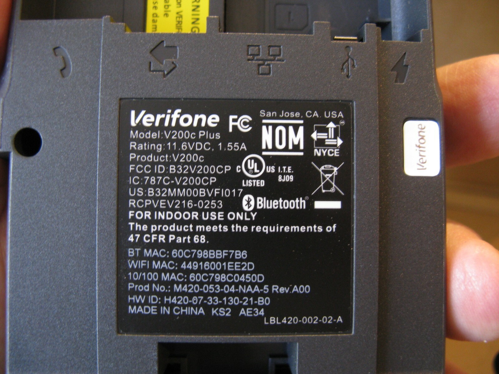 V200C ‘PLUS’ M420-053-04-NAA-5 ***BRAND NEW***WELLS#350 ENCRYPTION