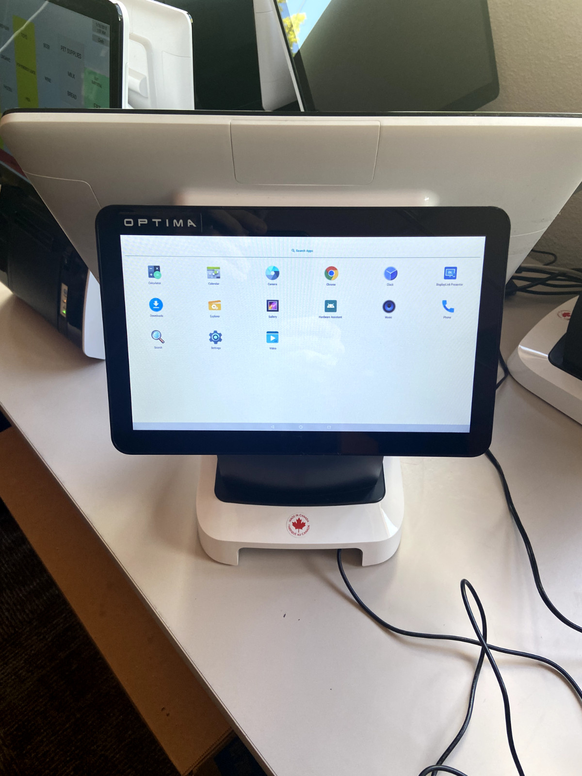 point of sale terminal 15.6 + 10.1 Duel Screen and built in printer