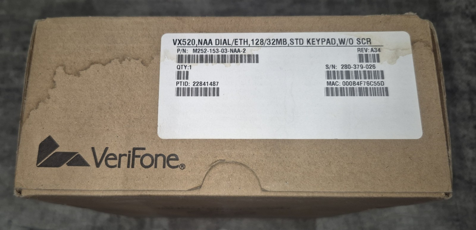 Genuine Verifone VX520 M252-153-03-NAA-2 UNLOCKED Payment Terminal