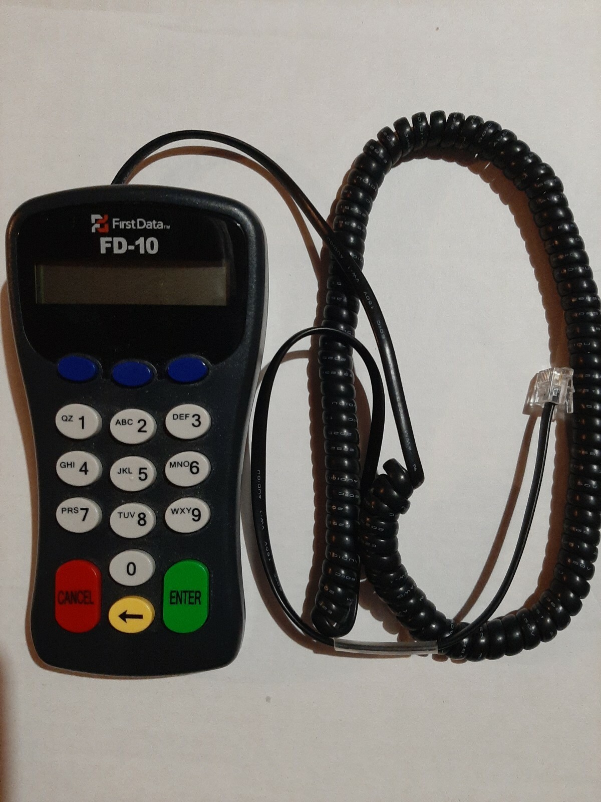 First Data FD-10 PinPad, ATM Credit Debit input Pad – Model 8001 PCI (001300020)