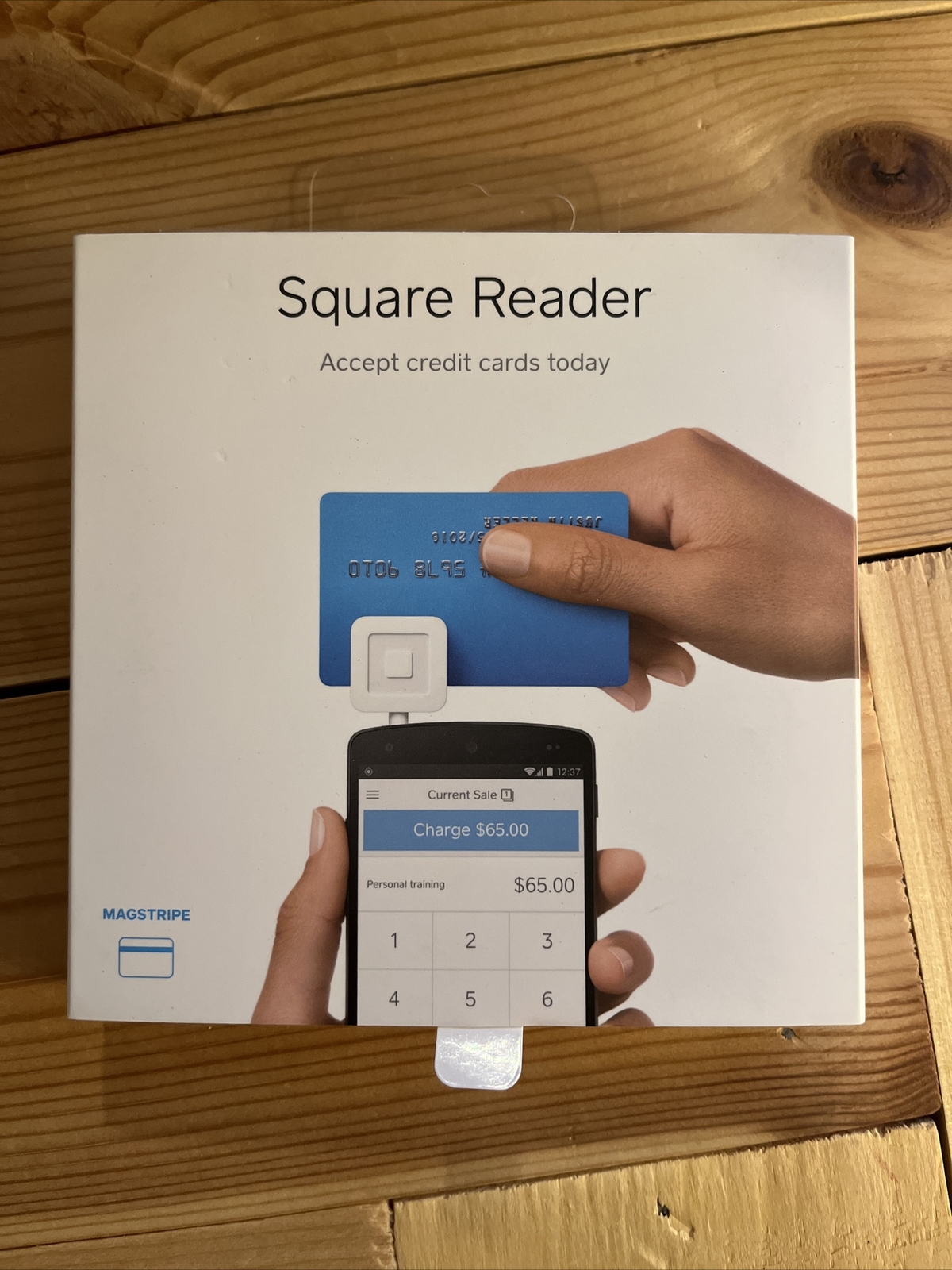 Square Magstripe Card Reader A-SKU-0047-02 for iPhone, iPad, or Android – New