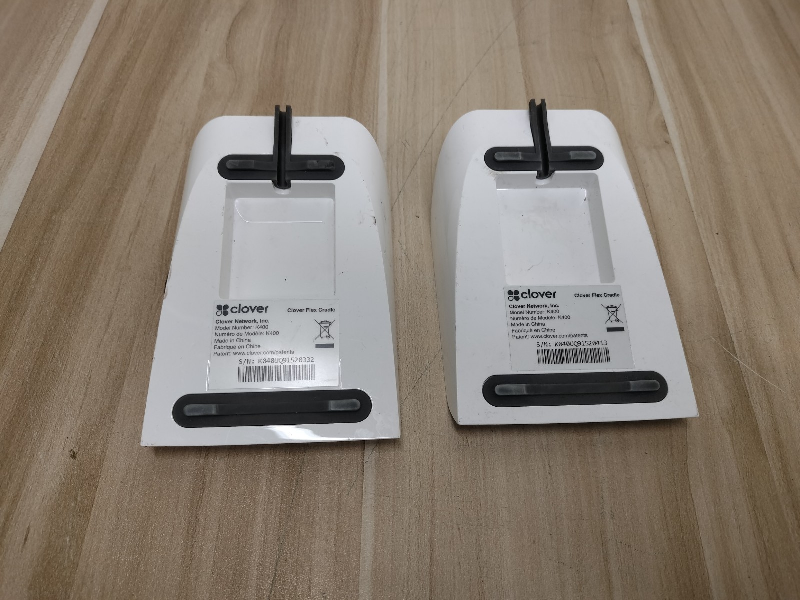 (LOT OF 2) Clover K400 Flex Charging Cradle Base Unit only