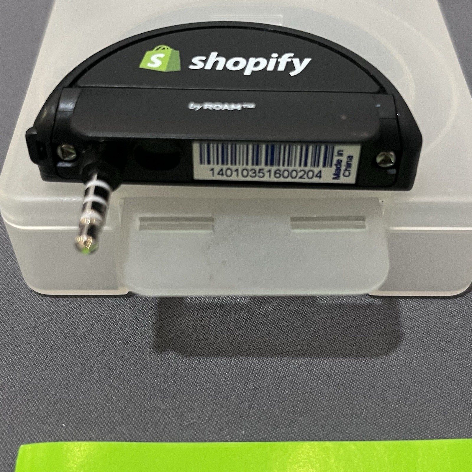 Shopify Mobile Card Reader Apple Android 3.5mm Headphone Jack POS Money Payment