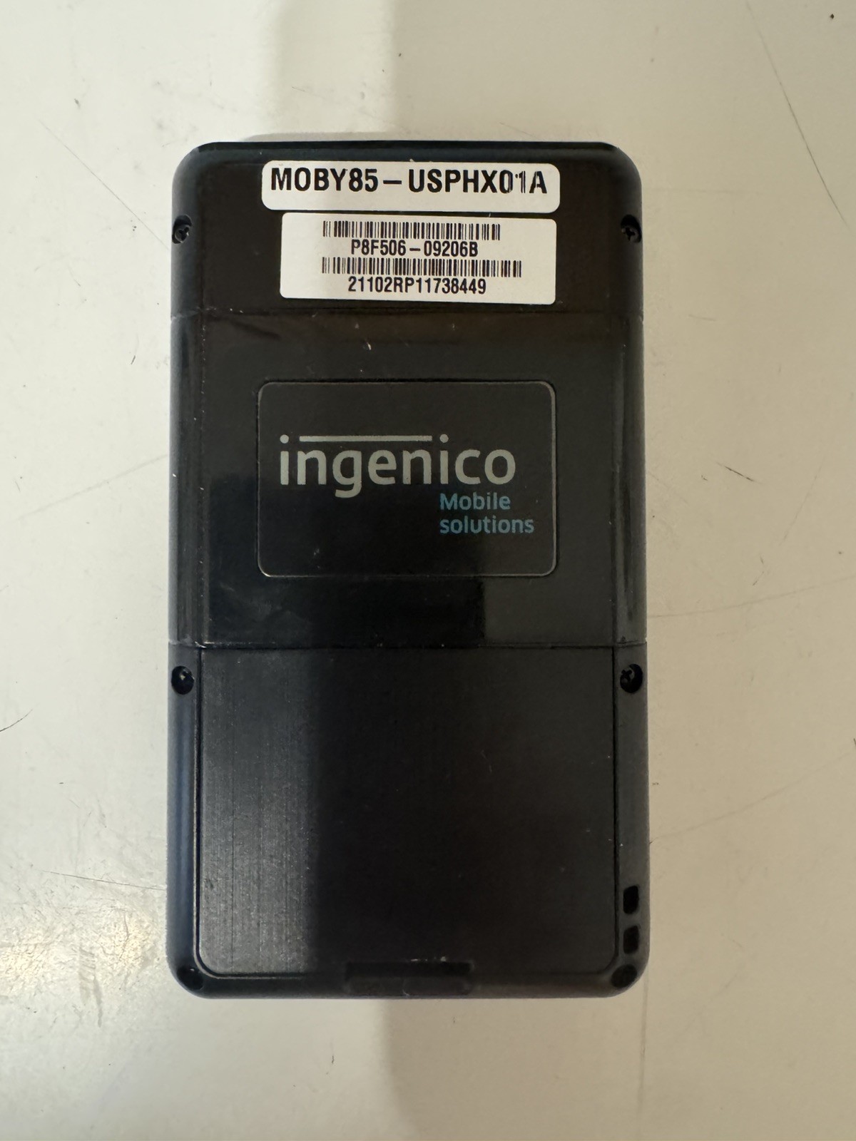 INGENICO MOBILE SOLUTIONS MOBY 8500 P8F506-09219A 2.4″ LCD CARD READER USED