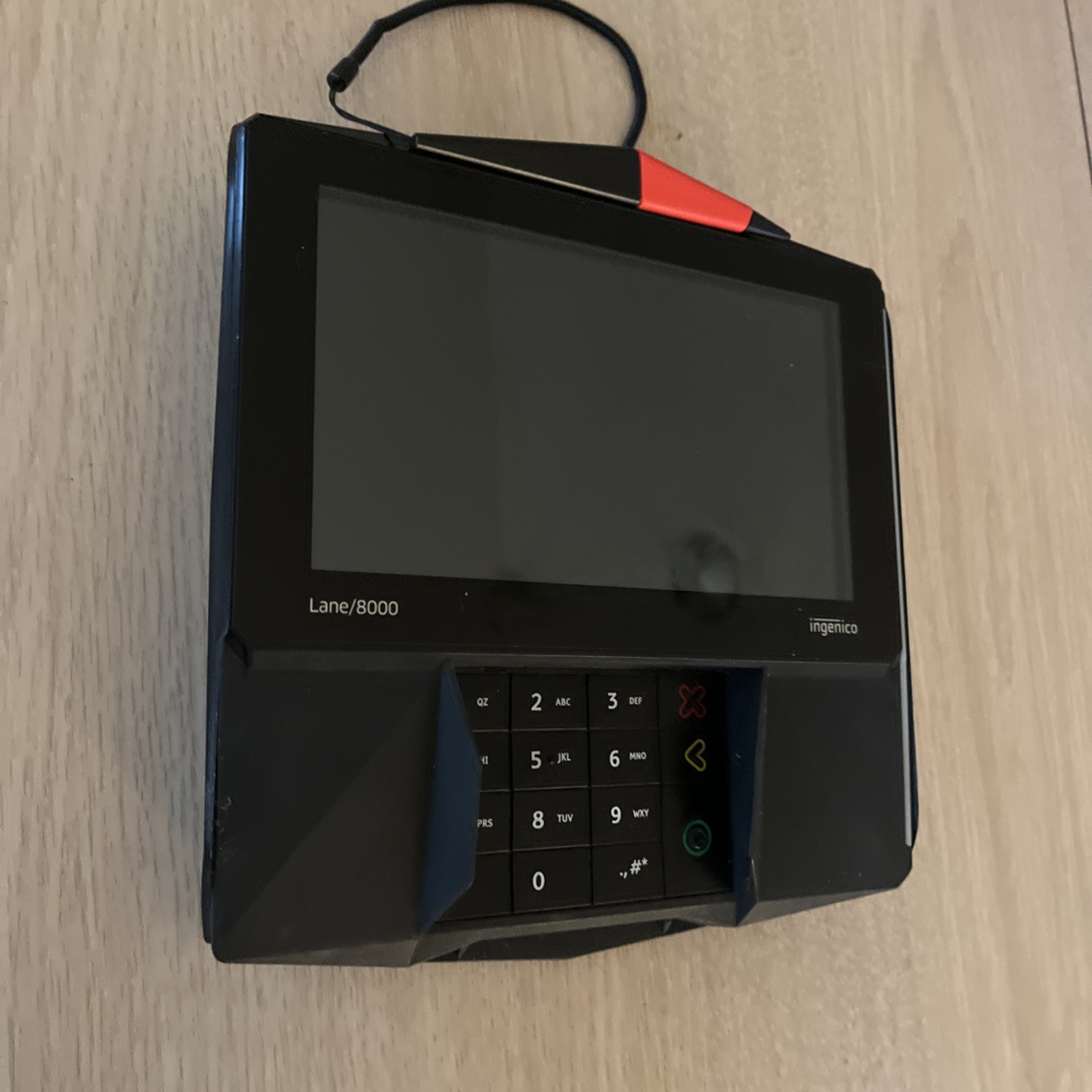 Ingenico Lane 8000 PRH30312953A Payment Terminal LAN800 – Works Well – RS
