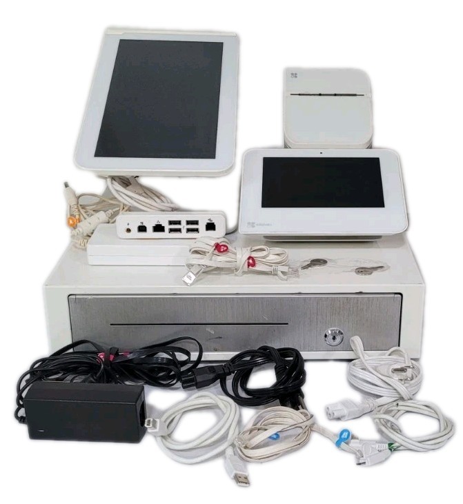 Clover Station 1.0 POS System C100 w/Cash Register, Printer P100, Mini WiFi C300