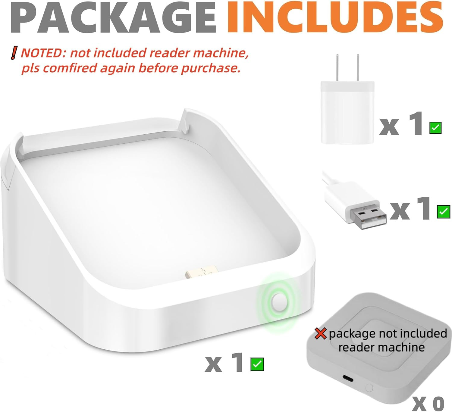 Square Dock for Square Reader 2Nd Generation, Holder Stand for Square Card