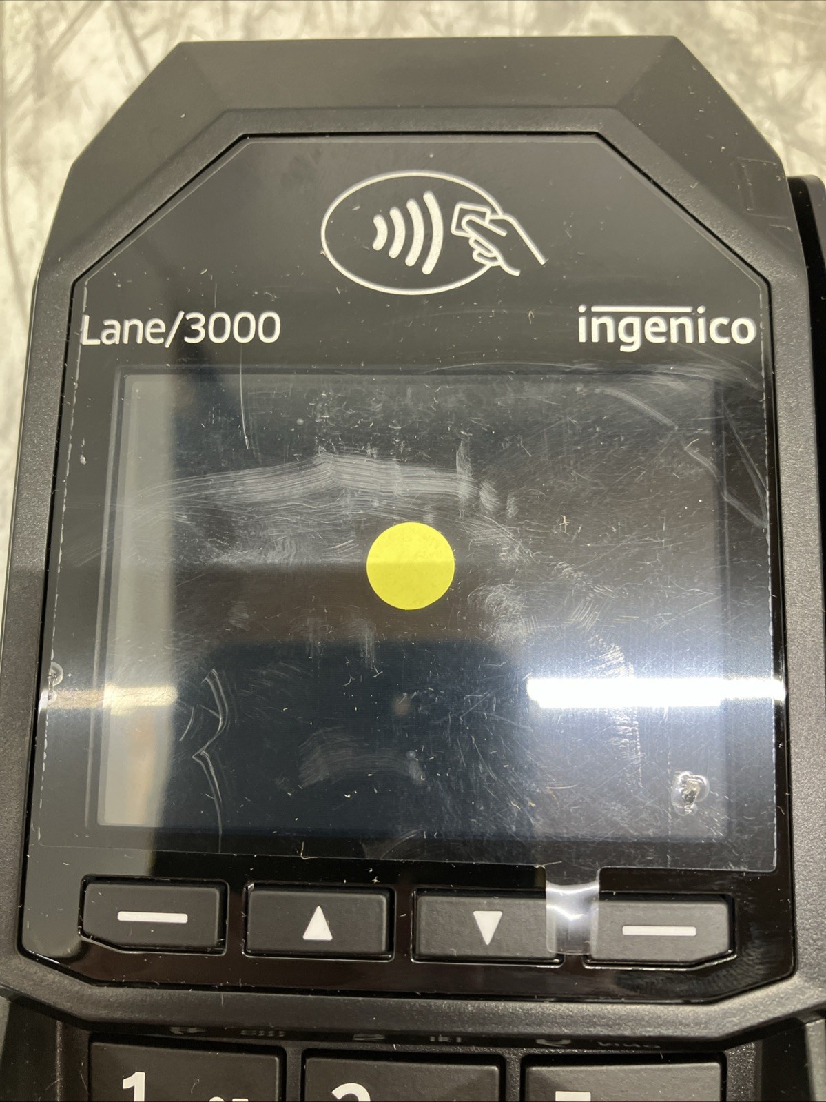 Ingenico Lane/3000 Payment Terminal with PIN Pad, Screen, And Cables