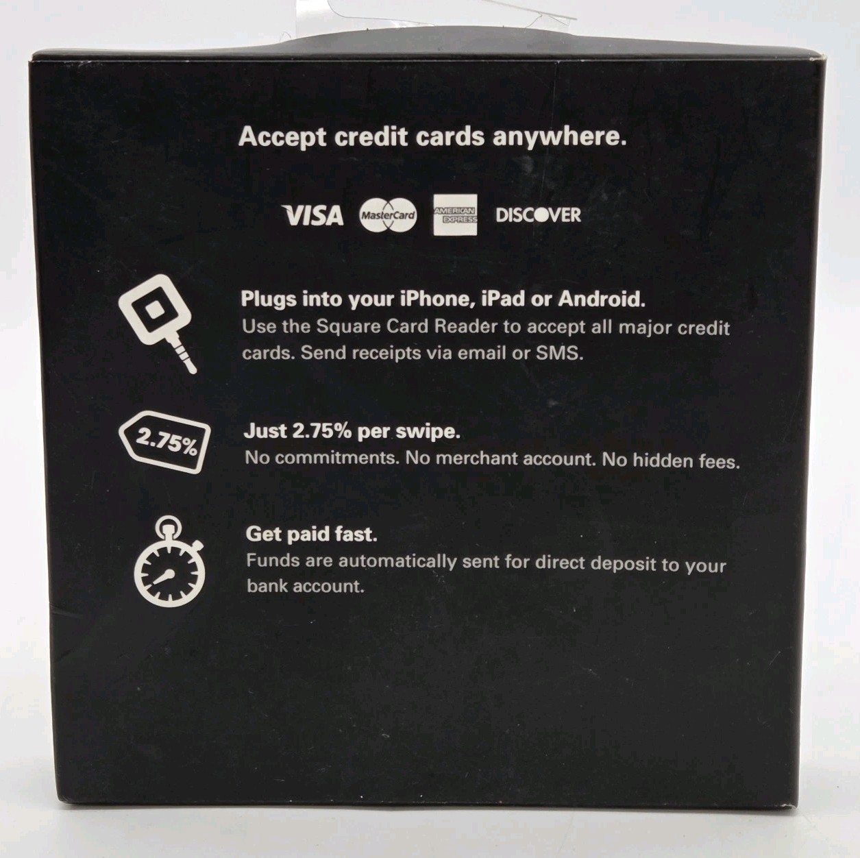 Square Credit Card Reader for iPhone, iPad and Android White