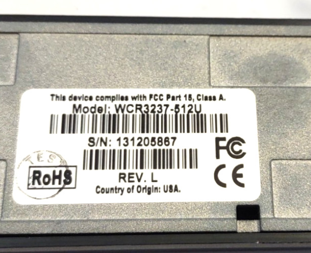 ID Tech WCR3237-512U MagCard USB Magnetic Stripe Card Reader Omni WCR32