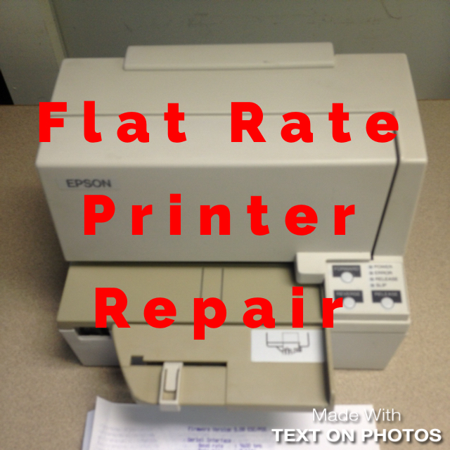 EPSON TM-U590 Flat Rate Repair including all parts & labor 6 Month Warr. M128B