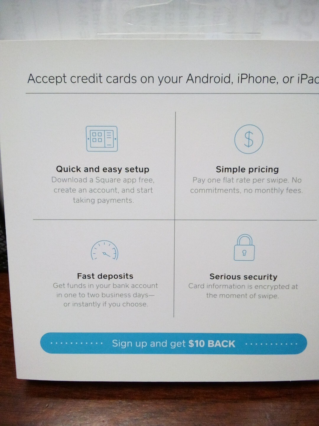 Square Reader Credit Debit Card Magstrip Apple & Android Headset Jack APKG020601