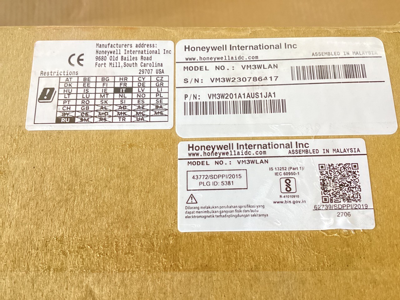 Honeywell Thor VM3W Indoor Vehicle-Mounted Computer – VM3W2O1A1AUS1JA1