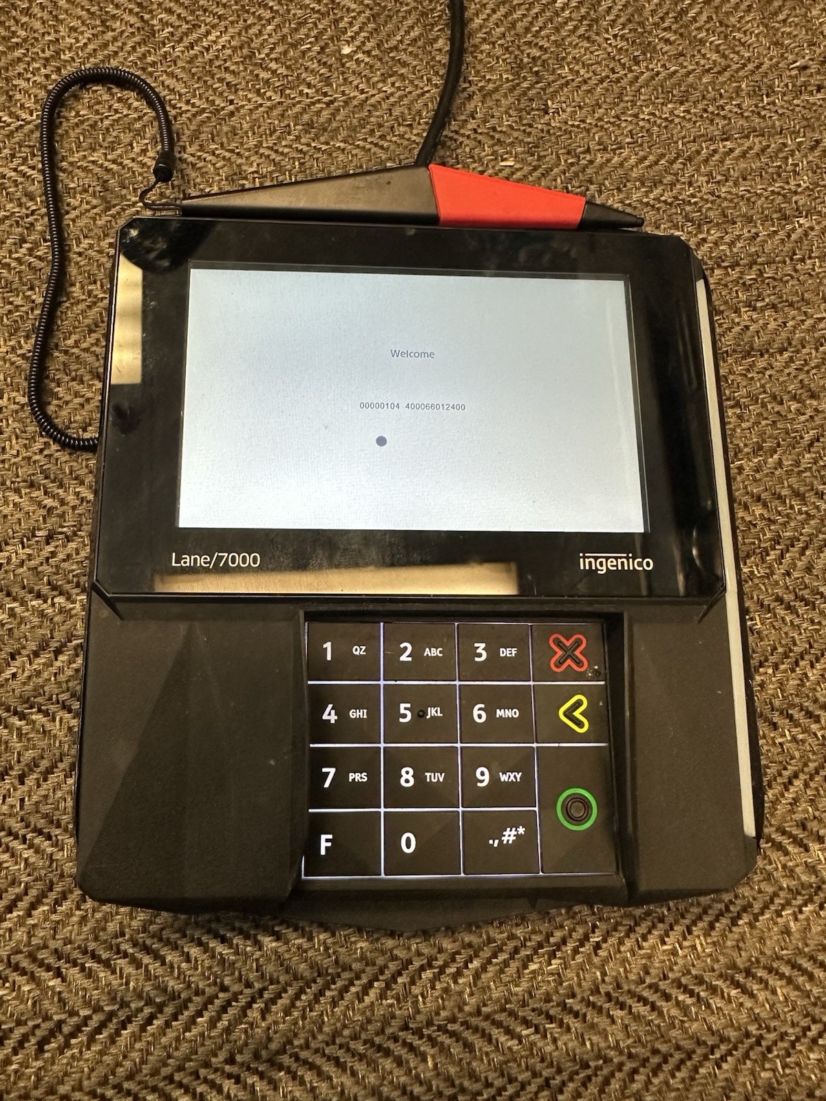 Lot of 3 Ingenico Lane/7000 Credit Card Payment Terminal-Parts /Repair