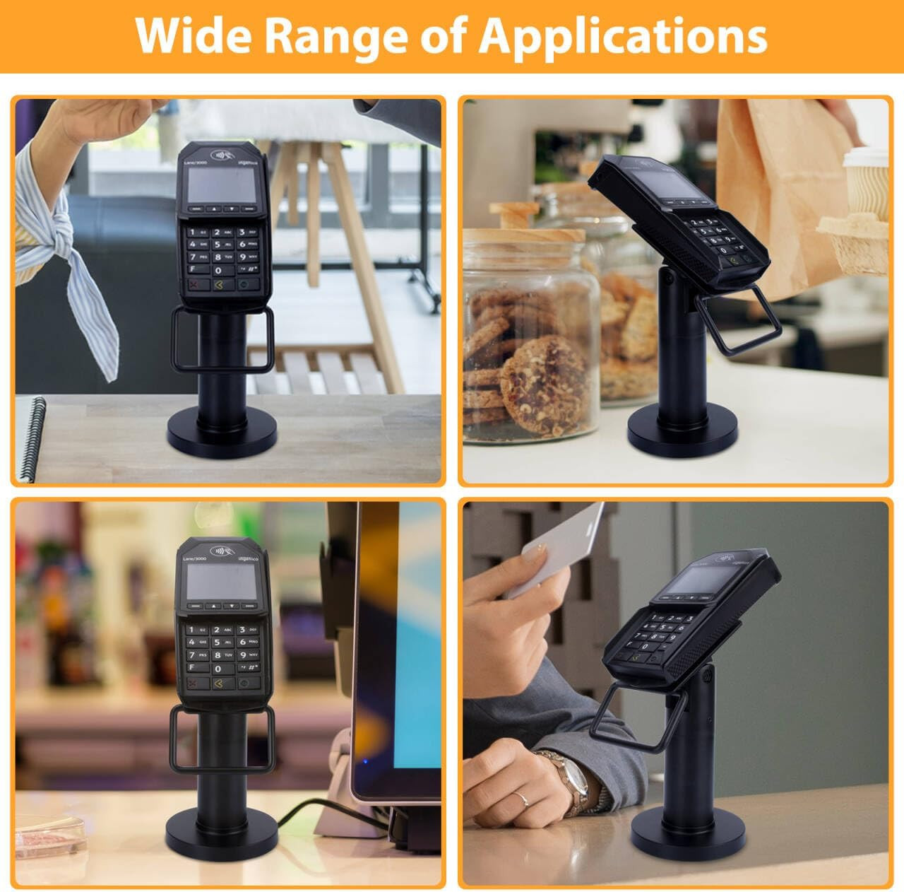 POS Terminal Stand for Ingenico Lane/3000/3600/7000/8000, Point of Sale Square C