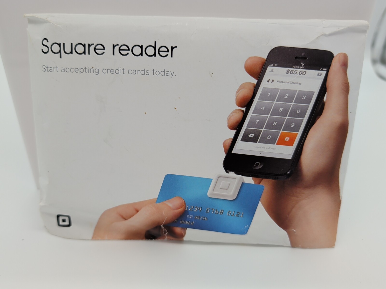 Square Card Reader, Debit Credit, Mobile Payment for Apple or Android , White