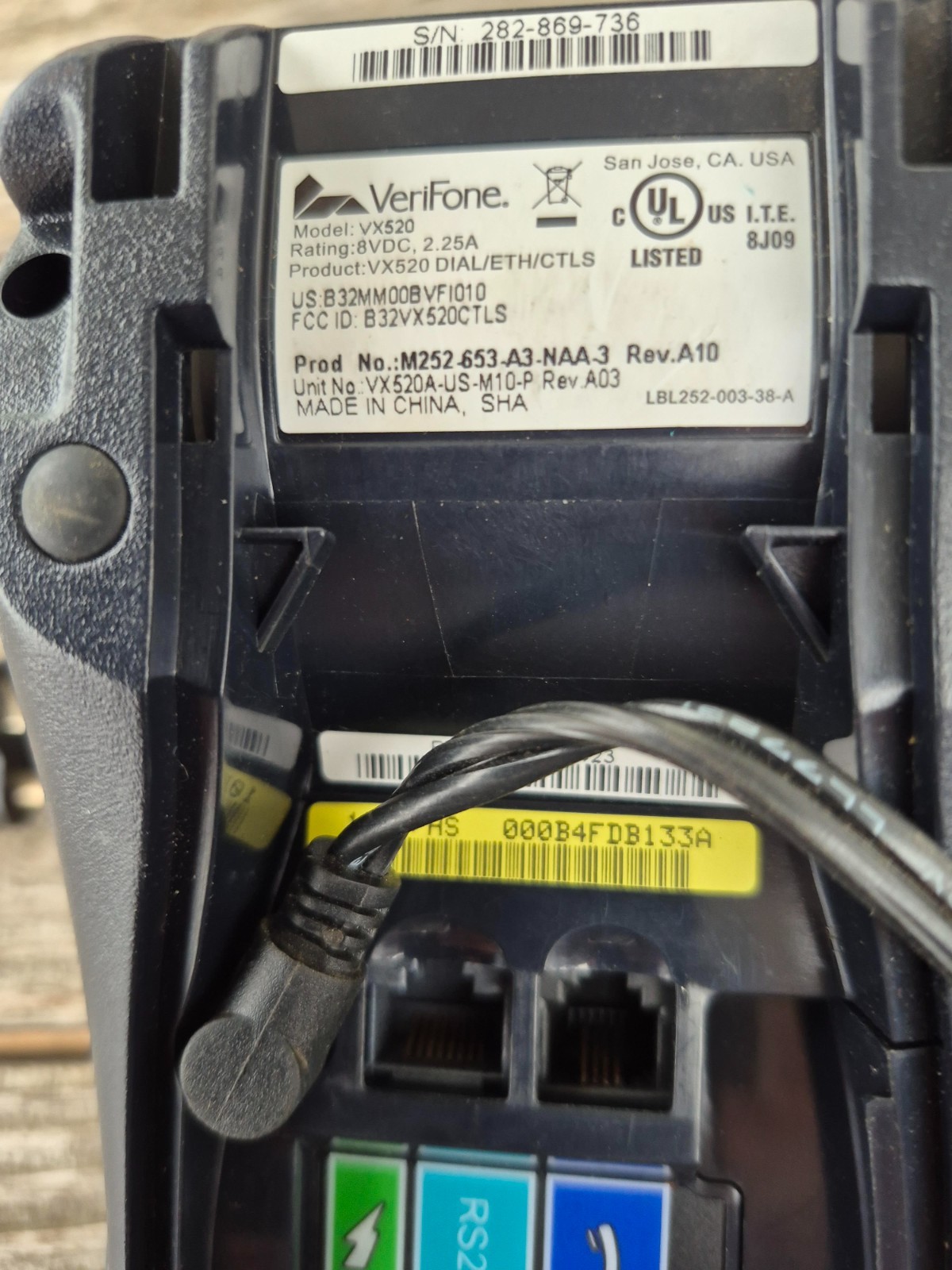 VeriFone Vx520 EMV Credit Card Machine *UNLOCKED* #M252-753-03-NAA-3