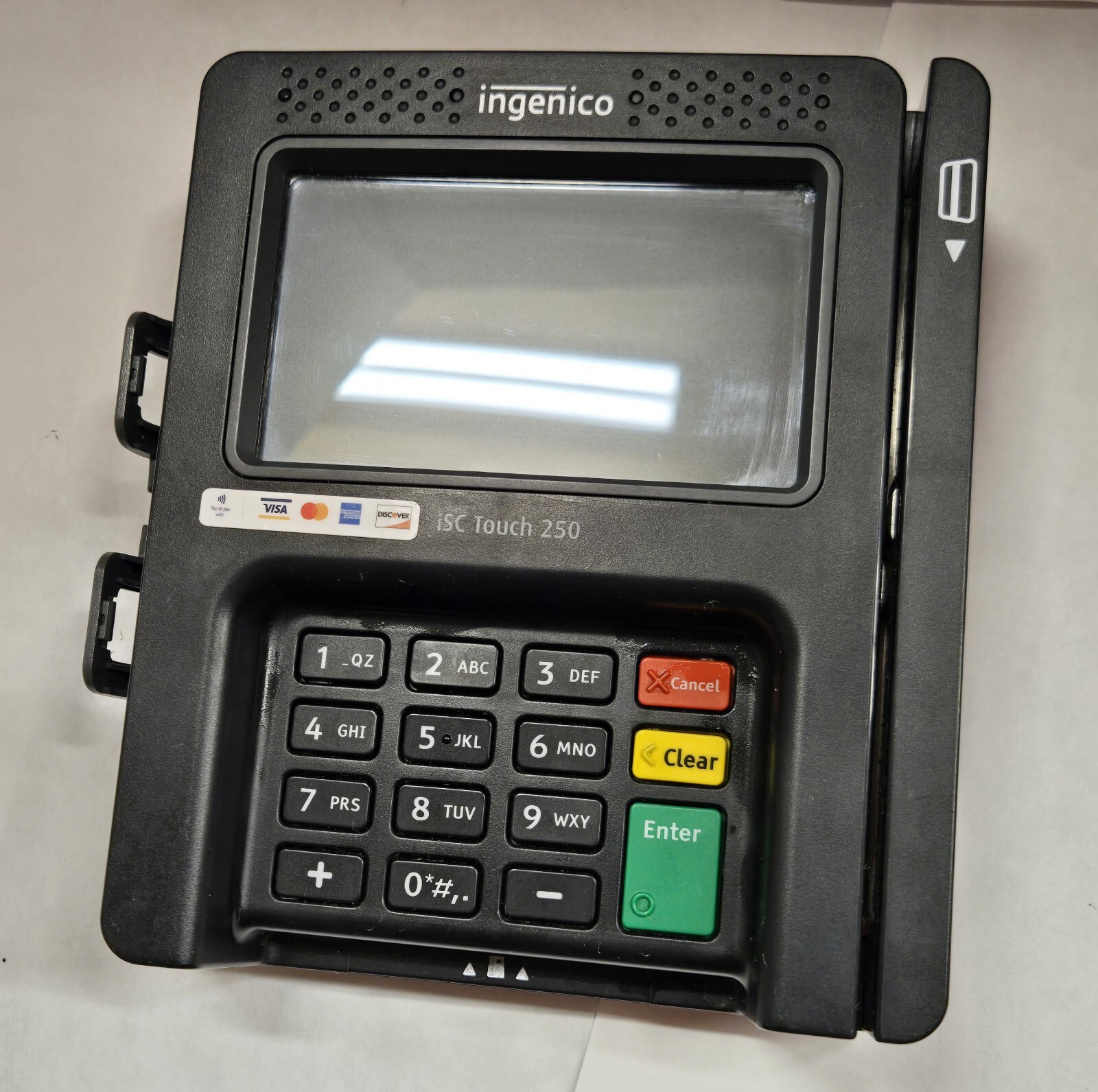 INGENICO ISC TOUCH 250 PAYMENT TERMINAL CREDIT CARD MACHINE USTSQ73B