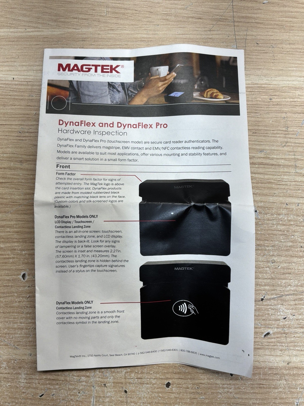 MagTek DynaFlex Pro SECURE CARD READER AUTHENTICATOR /NEW/ JUA3277
