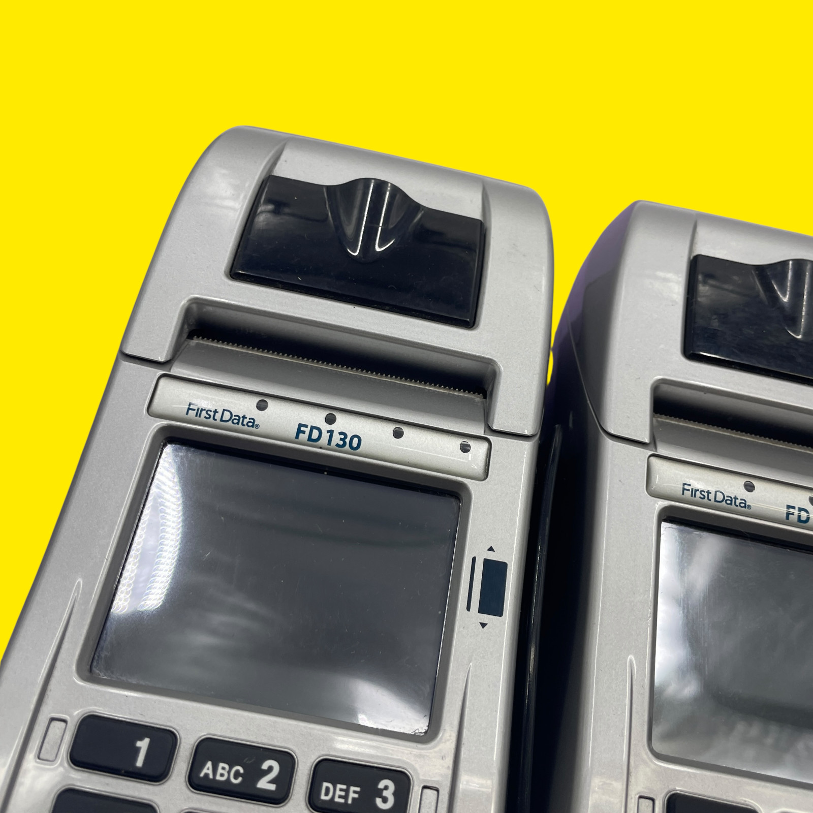 LOT OF 2 First Data FD130 Credit Card Terminal #6543 Z44/1