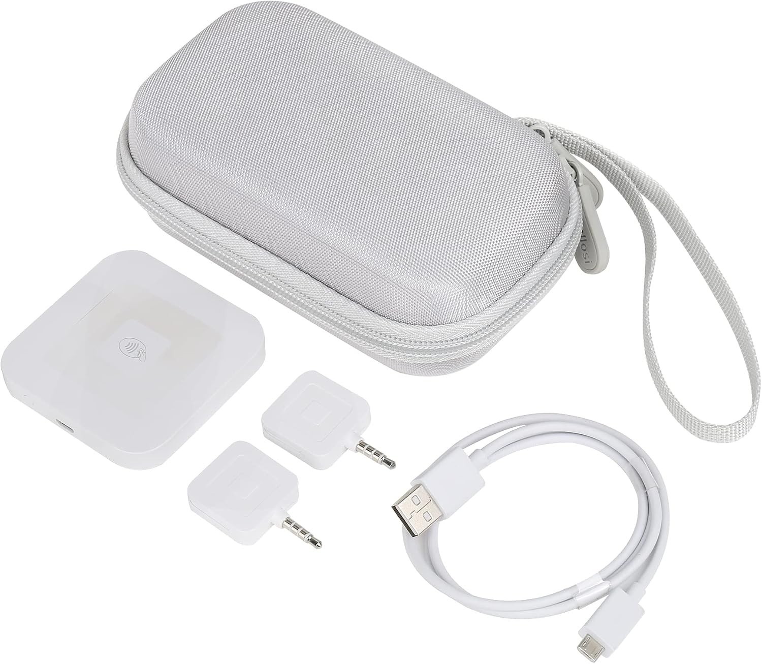 Hard Storage Case for Contactless Square Card Reader and Chip Reader, Waterproof