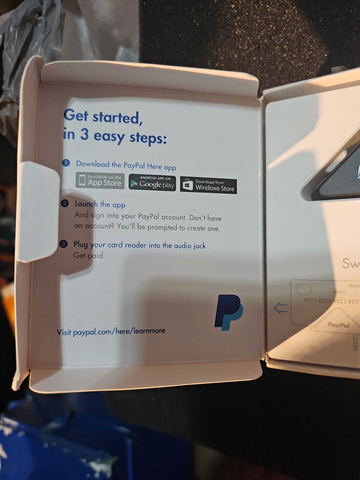 PayPal Mobile Card Reader Compatible w iOS Android Windows Devices New Open Box