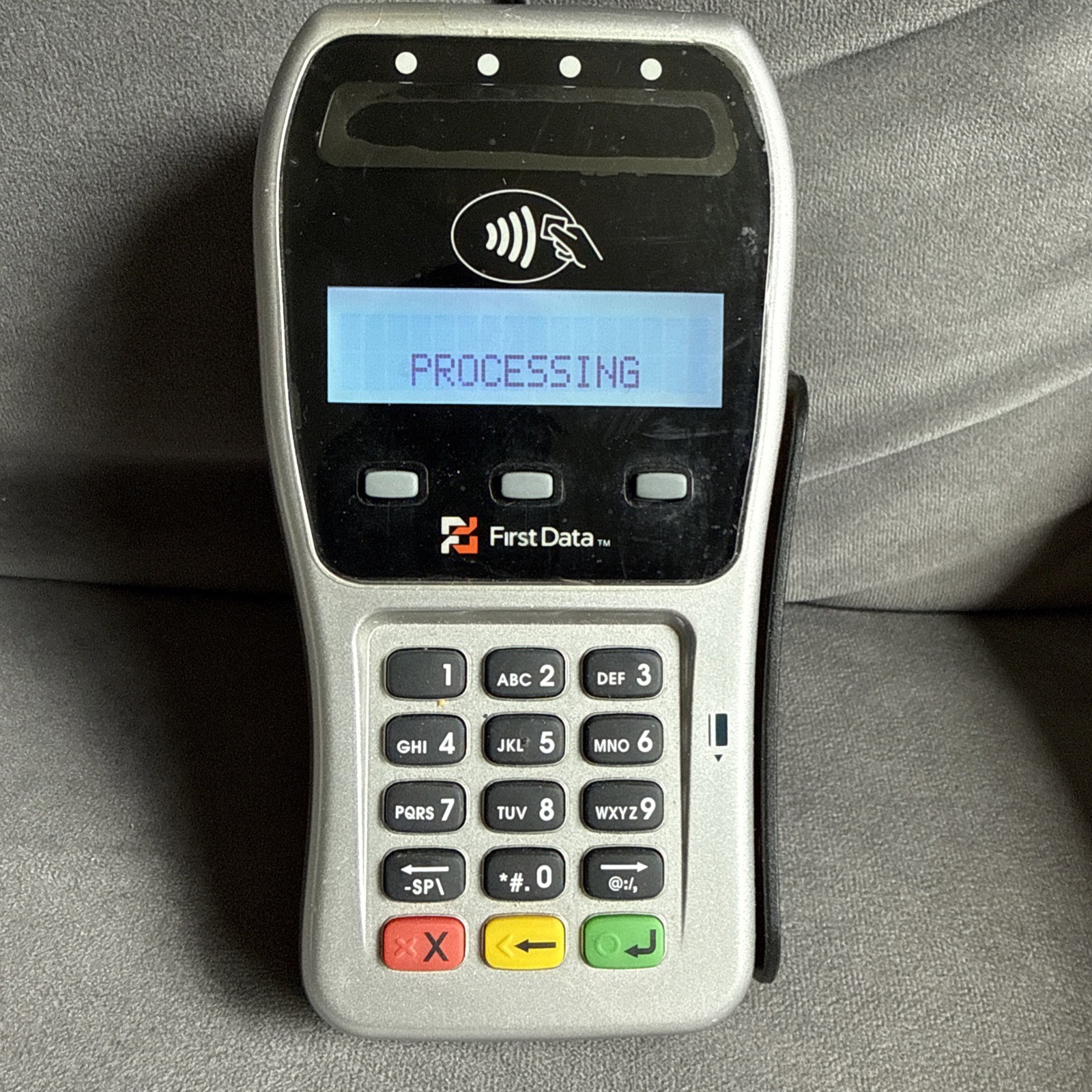First Data Pin Pad With Wells Encryption – Gray EMV Apple Pay Android Pay & Tap