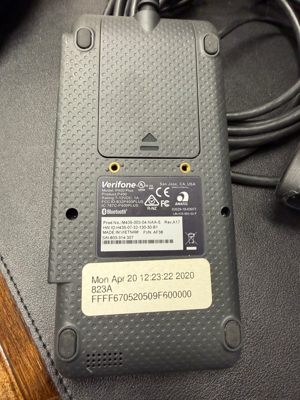 NEW VeriFone P400 Plus Payment Terminal (Pin Pad) PN:M435-003-04-NAA-5 – REV.A17