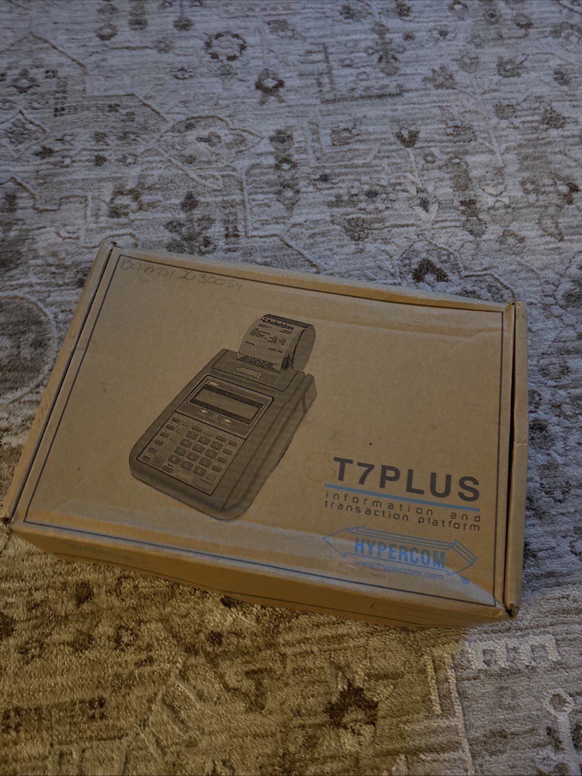 HYPERCOM T7Plus Credit Card Reader Terminal with Power Supply 010218-014 ZH
