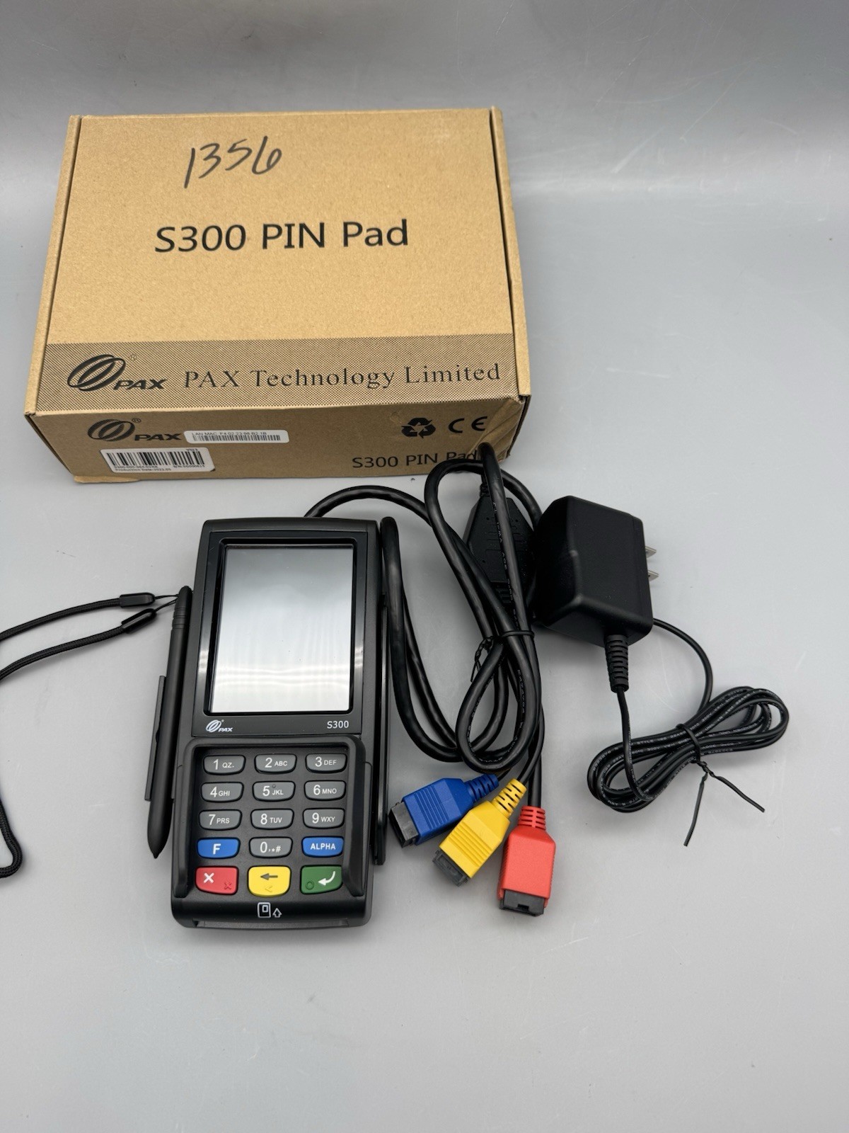 PAX S300 Integrated PIN Pad Credit Card Terminal w/ Power + Cable