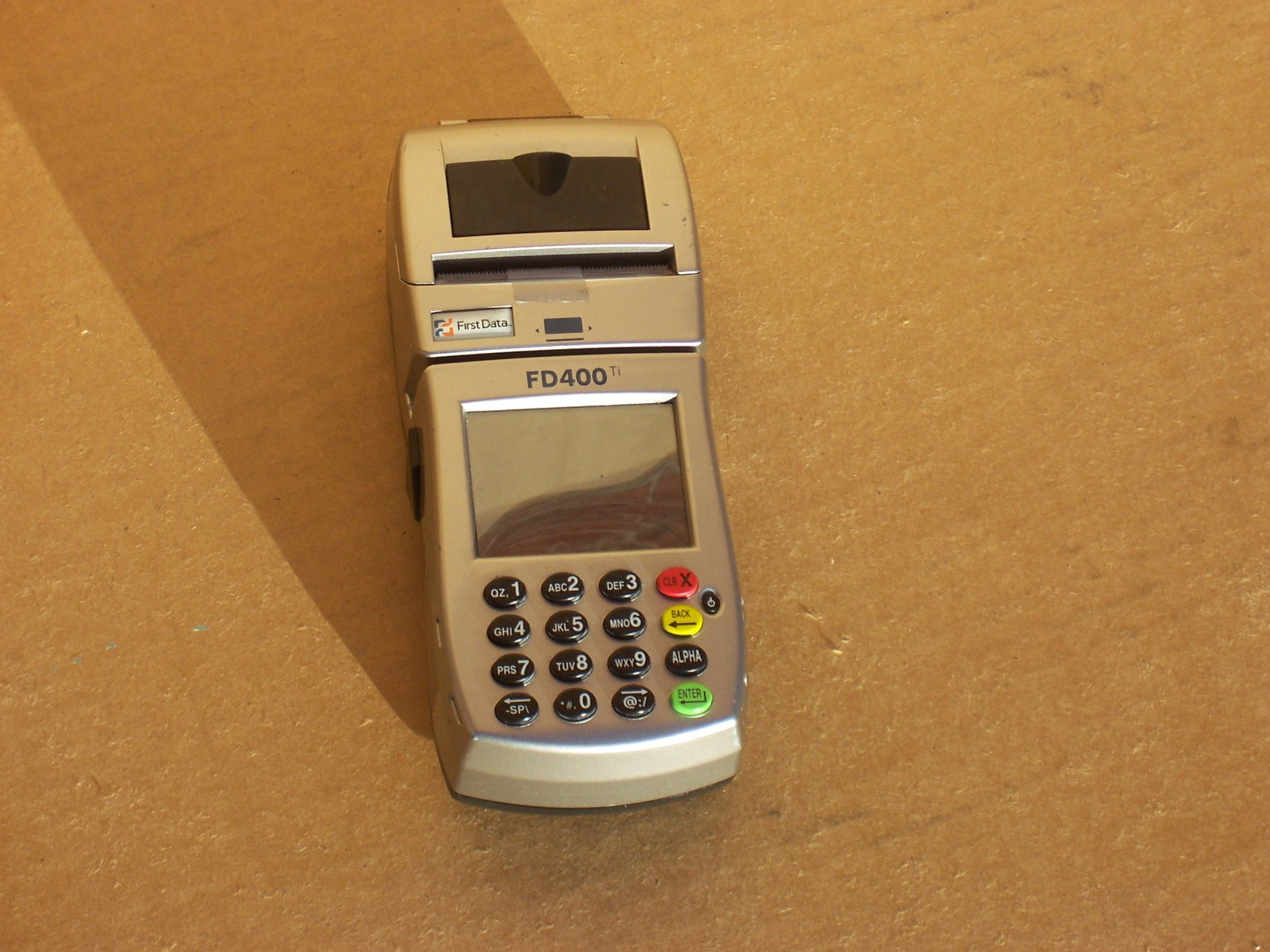 First Data FD400 Ti Credit Card Machine With Touch Screen SOLD AS IS