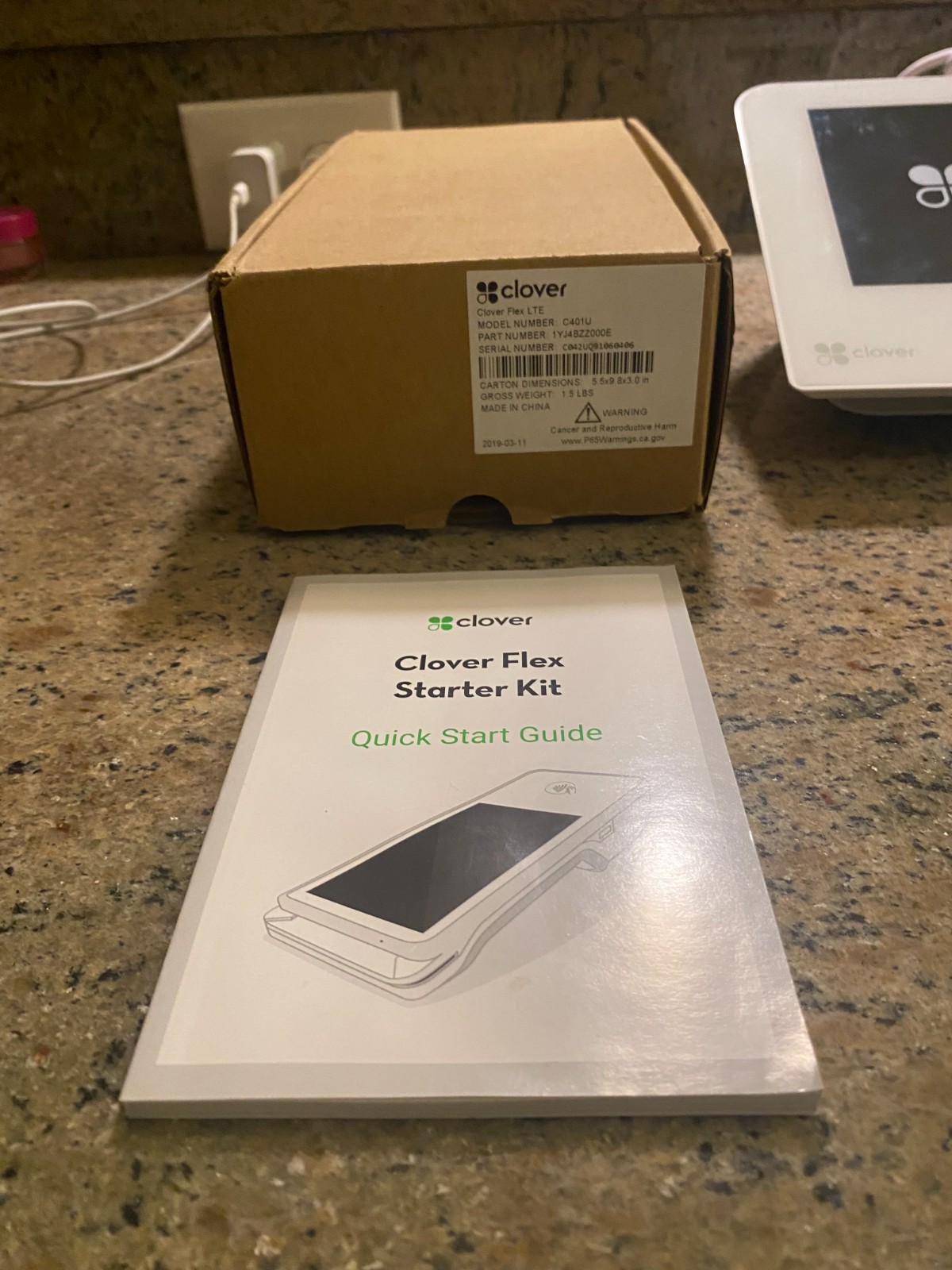 Unlocked/NEW Clover Mini Countertop POS System And Clover Flex Wireless Terminal