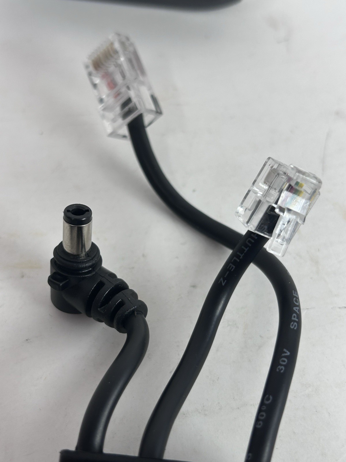 VERIFONE VX520 Tri Cable For Cat6 Ethernet & Landline, AC Adaptor Plug-In Back