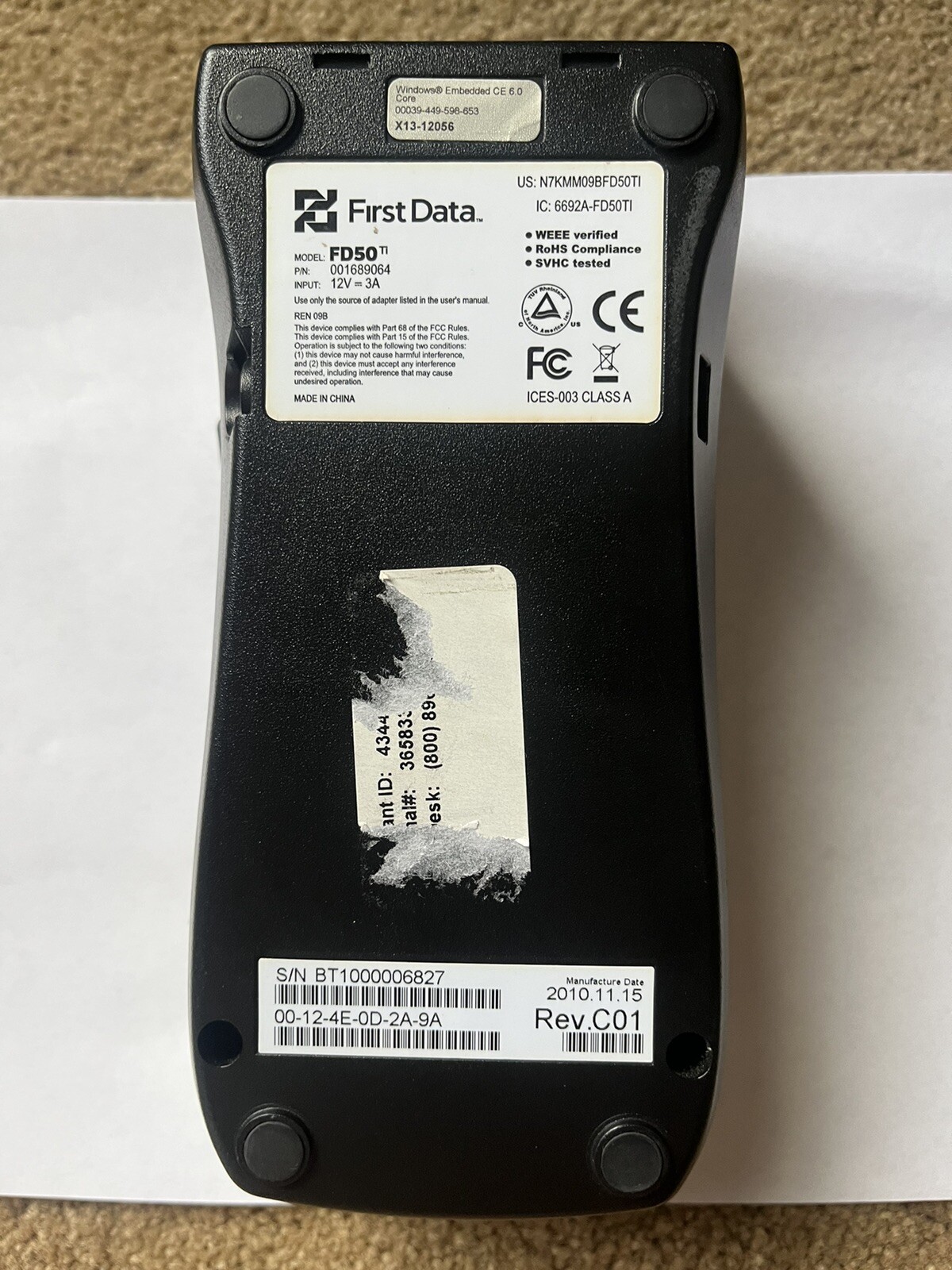 First Data FD50 Ti Terminal