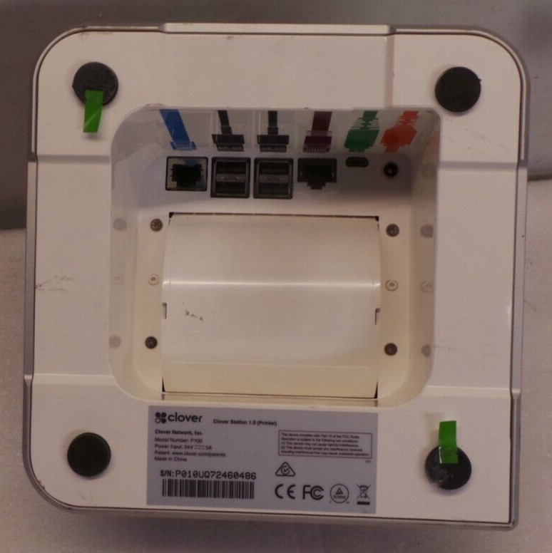 Clover Station 1.0 P100 Receipt Printer Untested