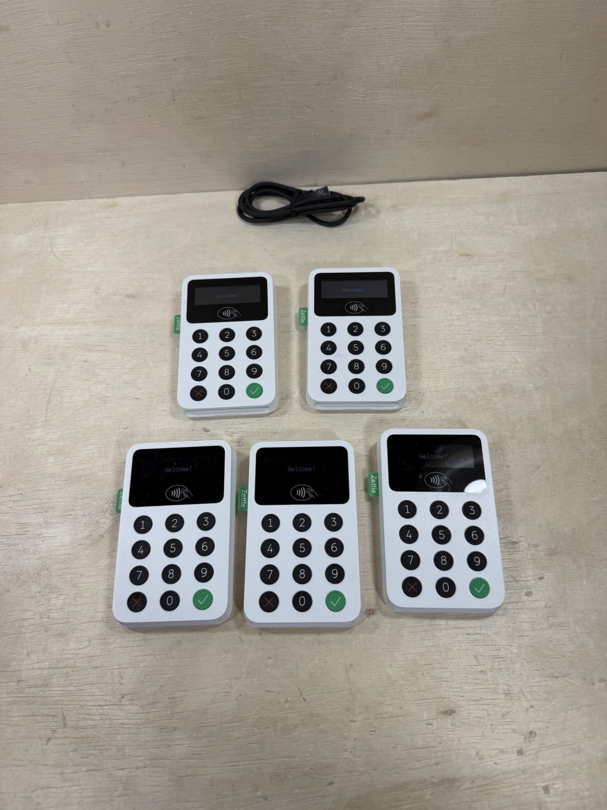 Zettle Reader 2 Card Reader Terminal Point of Sale – White LOT OF 5 UNITS