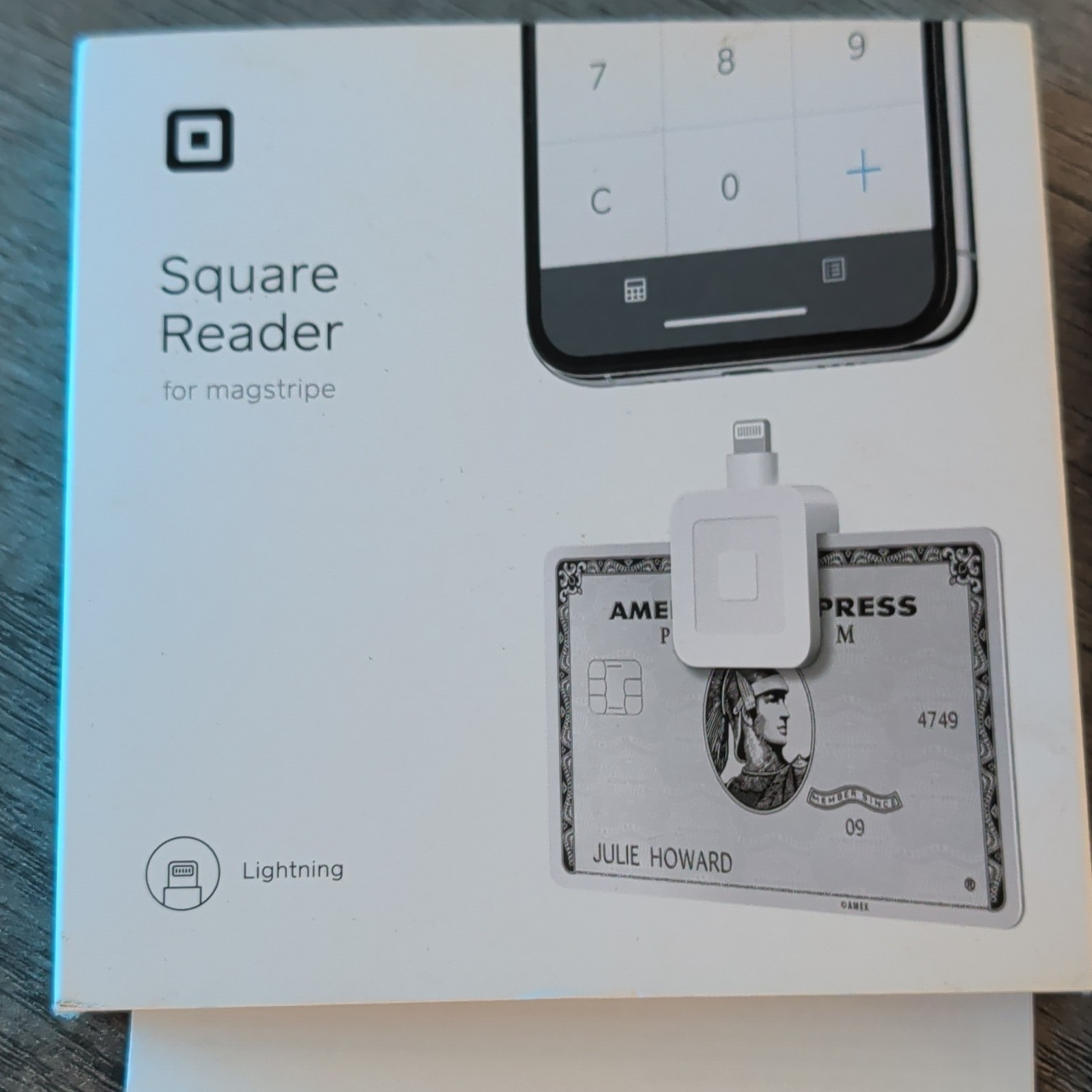 Square Reader for Magstripe Credit Card Reader, Lightning for iPhone iPad