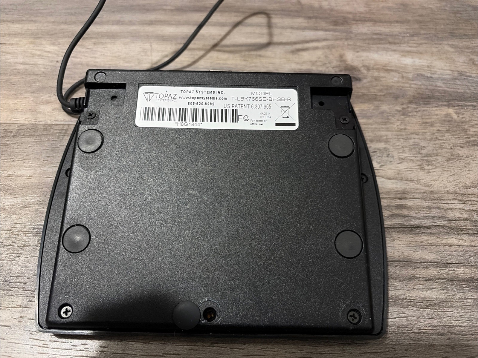 Topaz T-LBK755 POS Signature Pad 4×3, USB, Serial (T-LBK755SE-BBSB-R) with Stand