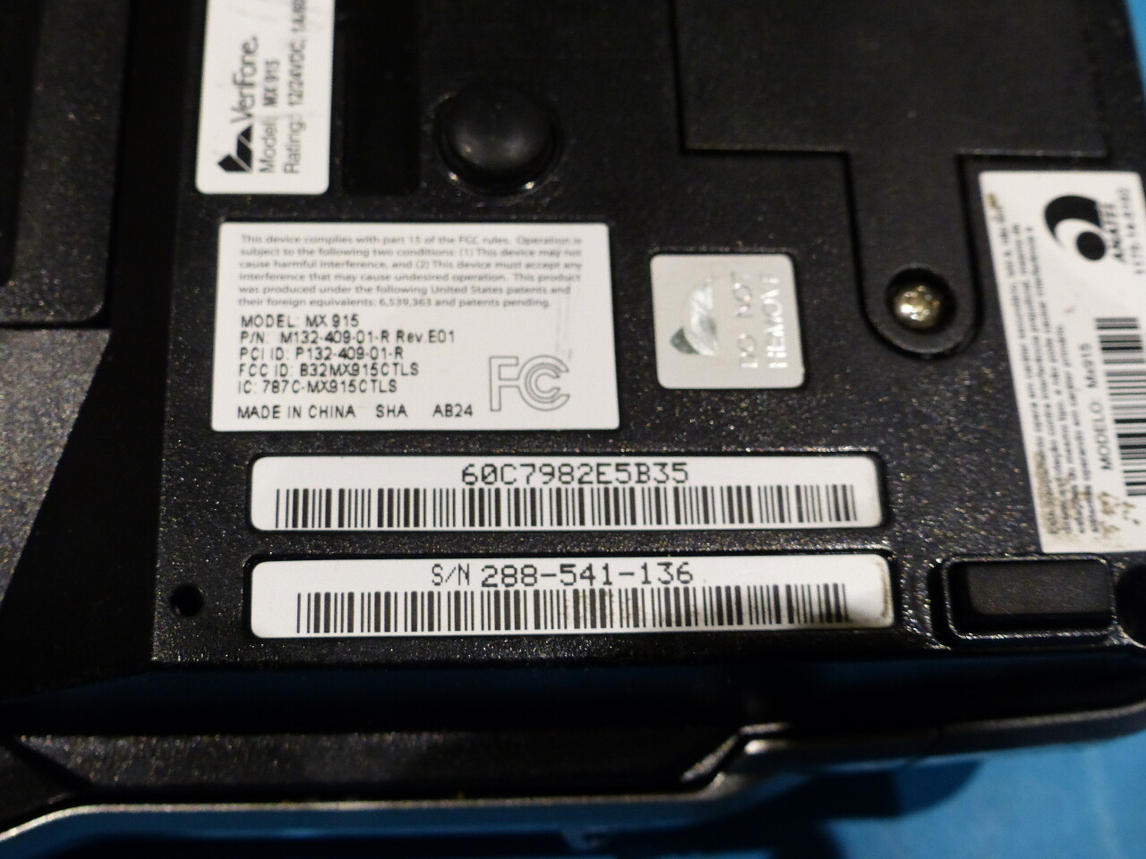 LOT OF 7 – VERIFONE MX915 M132-409-01-R PIN-PAD CREDIT CARD POS TERMINALS – PAR