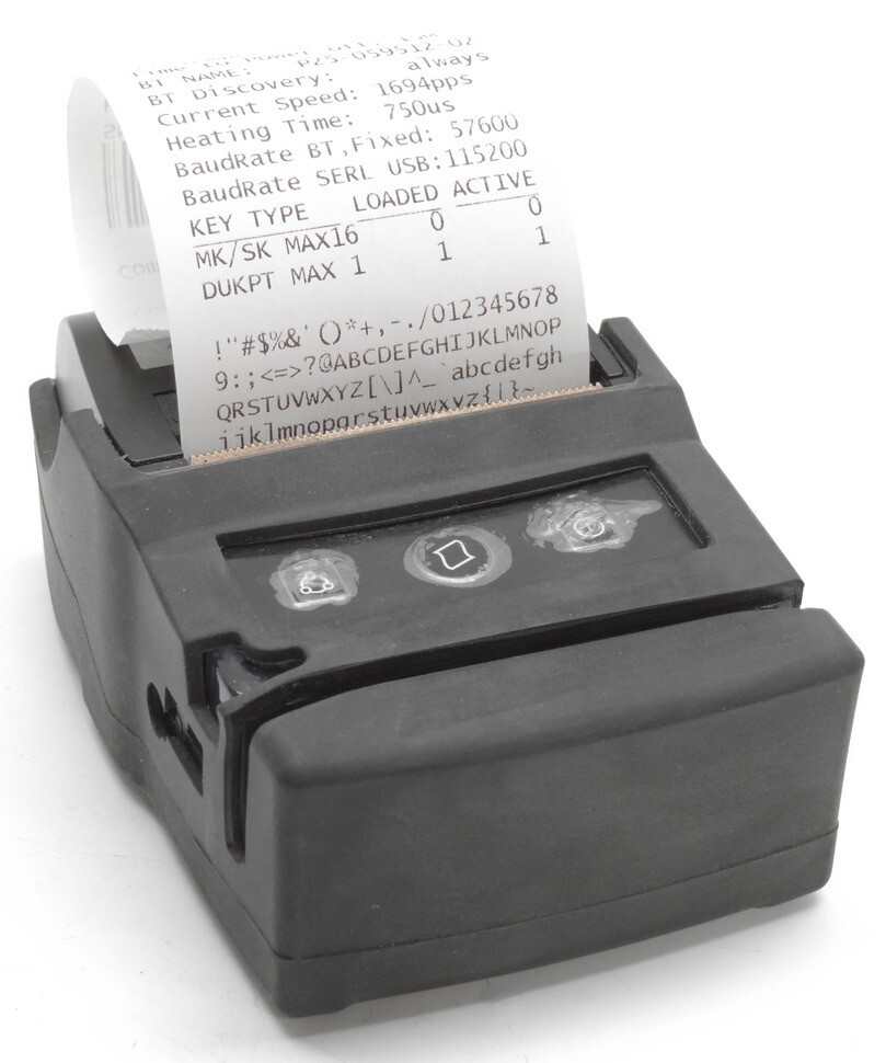 LOT OF 4 BLUE BAMBOO P25 Receipt Printer TESTED