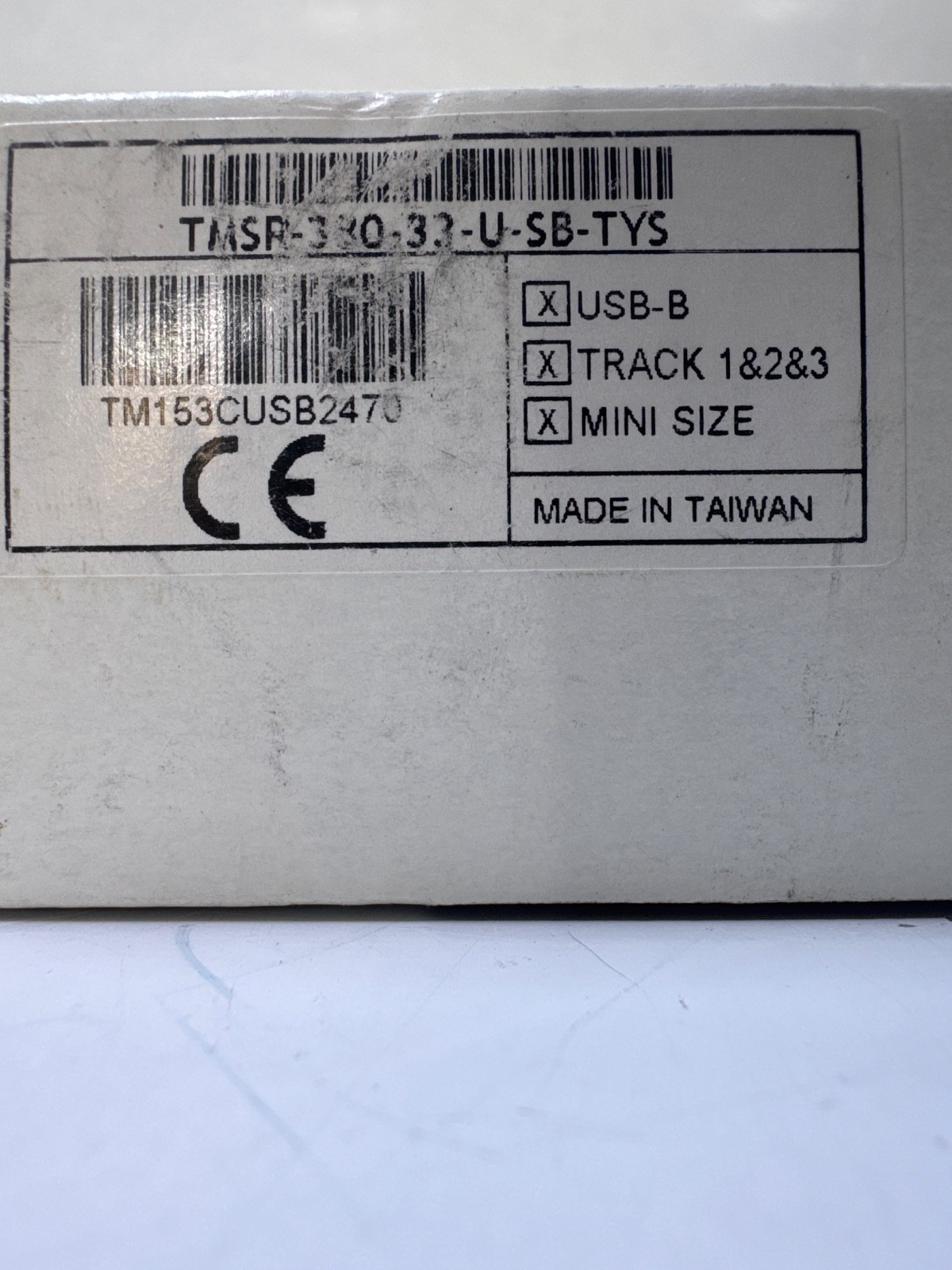 Tysso TMSR-380-33-U-SB-TYS Compact Magnetic Stripe Card Reader